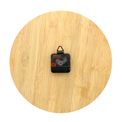 Wanduhr 30cm rund modern lautlos aus Bambus-Holz