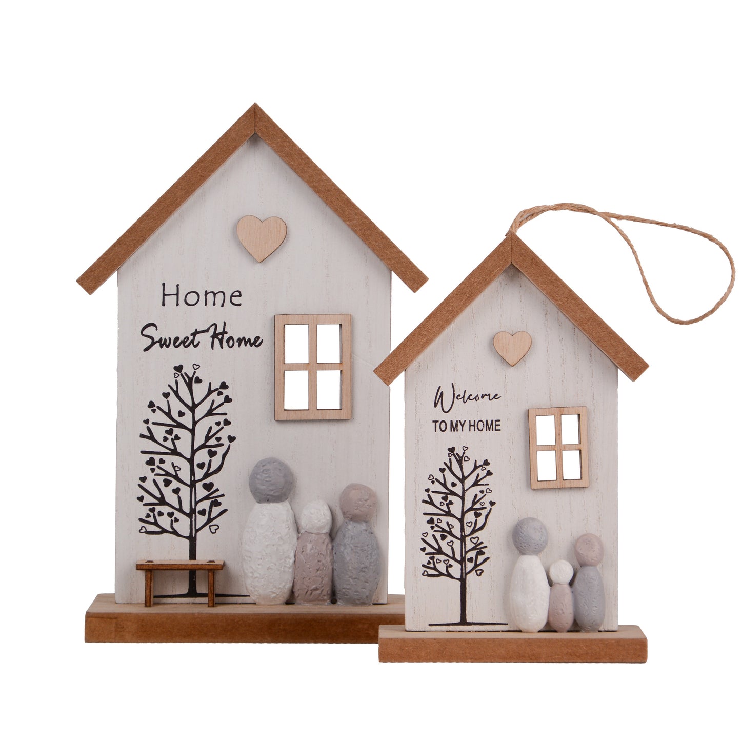 2er Set Holzaufsteller und Holzaufhänger
