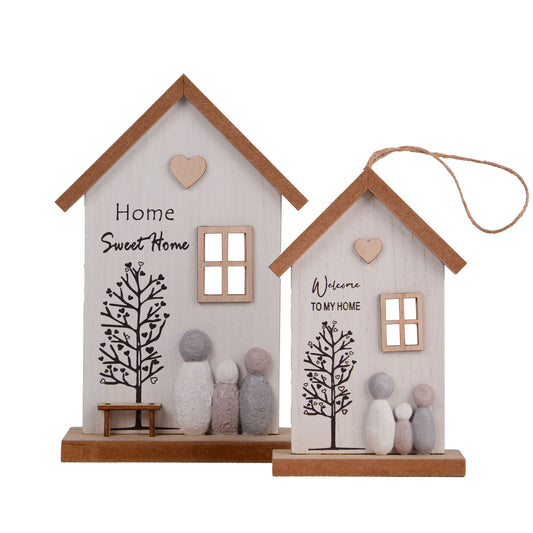 2er Set Holzaufsteller und Holzaufhänger