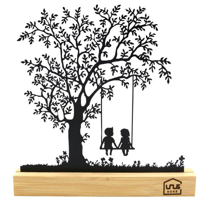 Aufsteller Baum mit Kind