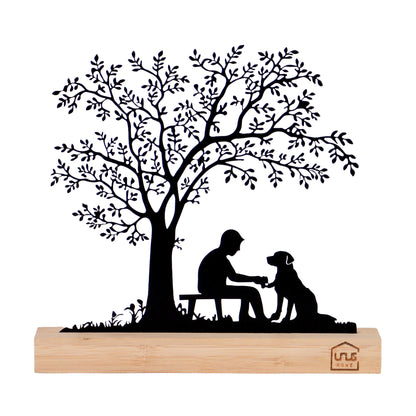 Aufsteller Baum mit Kind