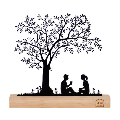 Aufsteller Baum mit Kind