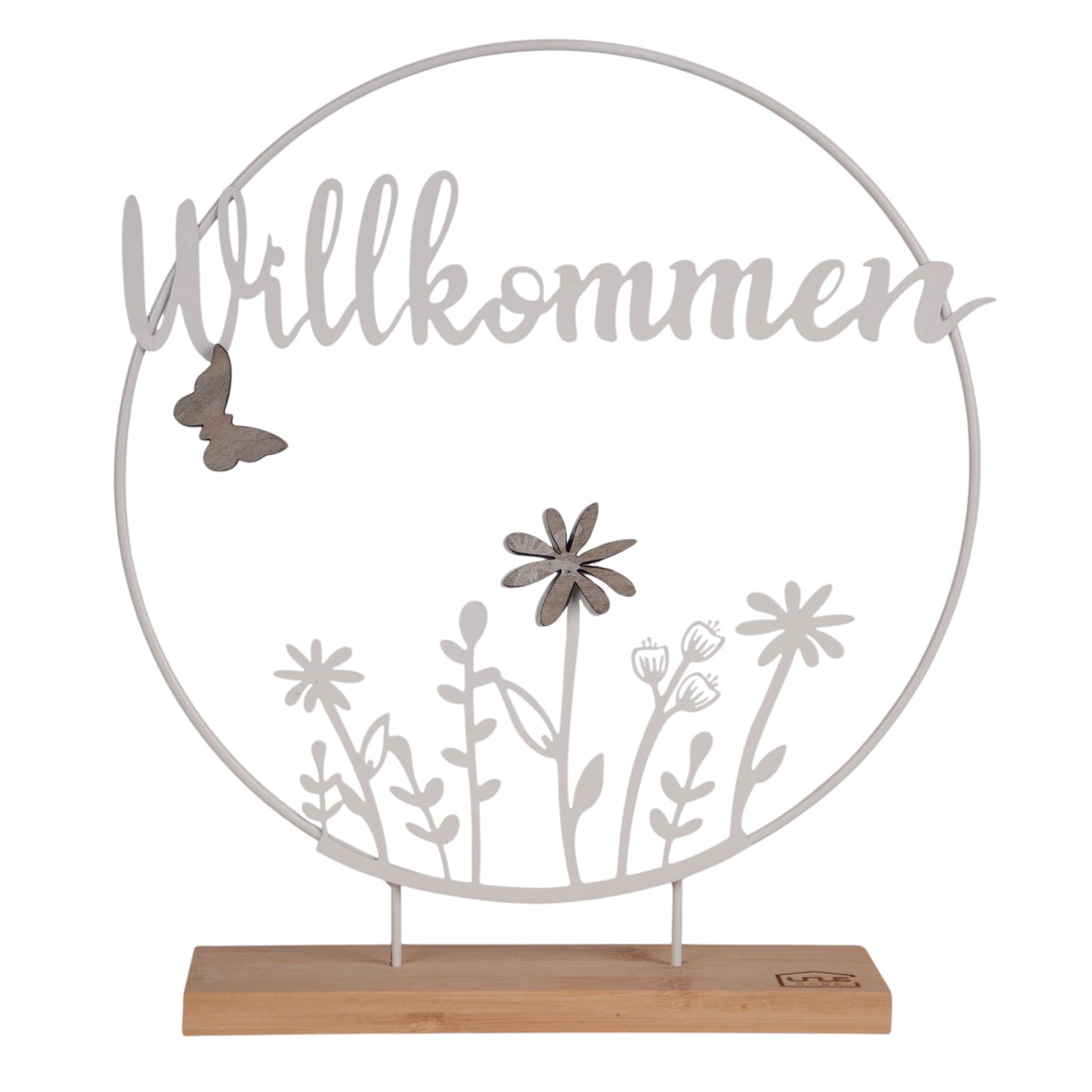 Aufsteller Willkommensschild, in Schwarz oder Weiß