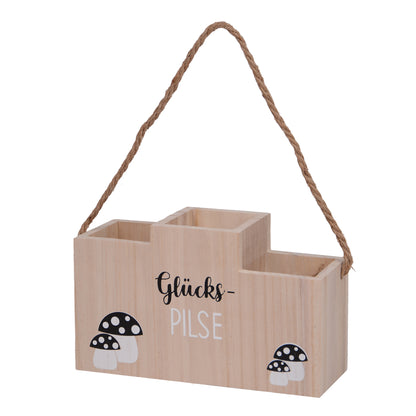 Flaschenhalter Glücks-PILSE - Bambus oder Holz
