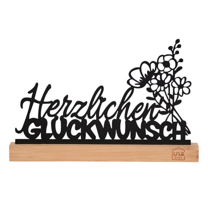 Aufsteller "Herzlichen Glückwunsch"