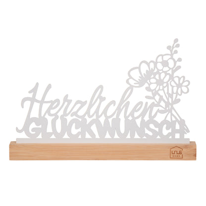 Aufsteller "Herzlichen Glückwunsch"