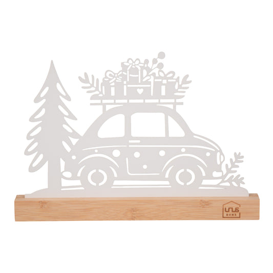 Aufsteller Metall Auto mit Baum