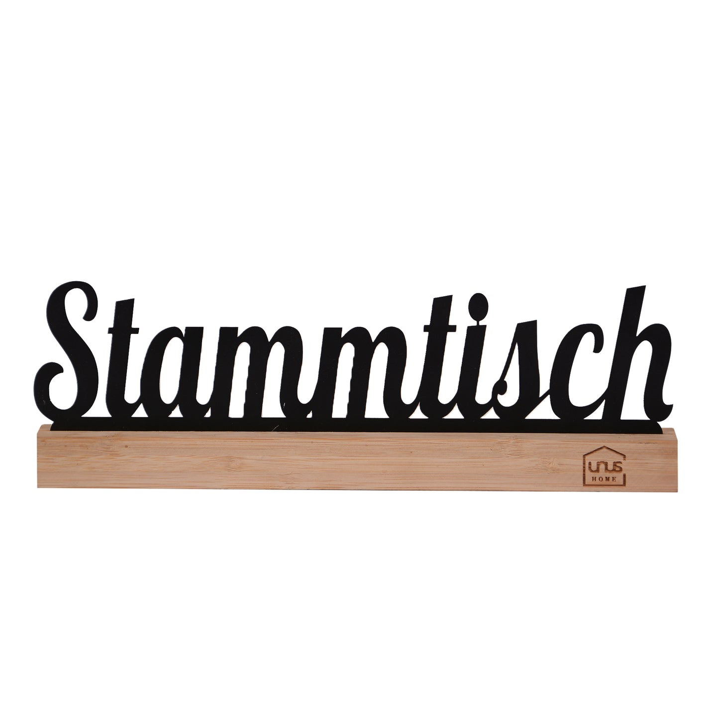 Aufsteller Schriftzug Stammtisch schwarz