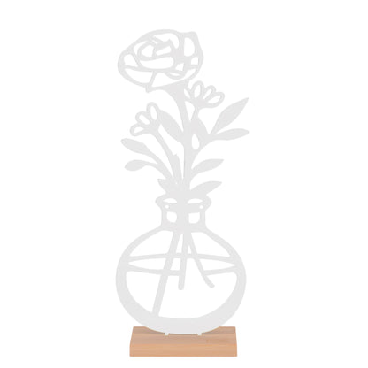 Aufsteller Vase Rose in weiß oder schwarz
