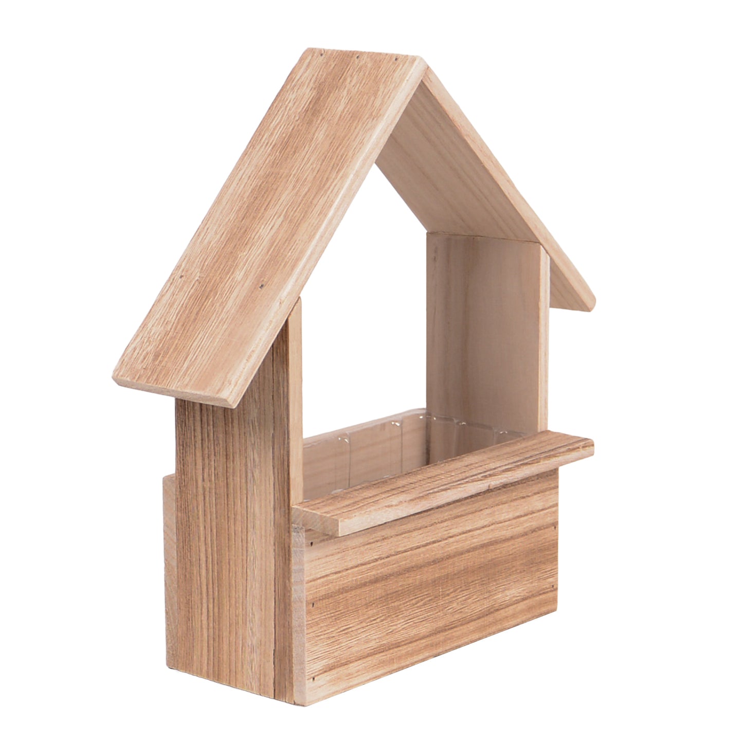 Holzhütte mit Pvc Einsatz geflämmt