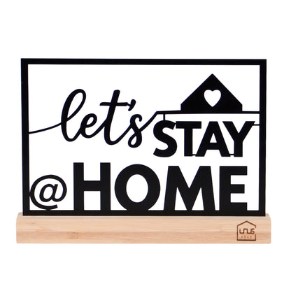 Aufsteller "Lets Stay Home"