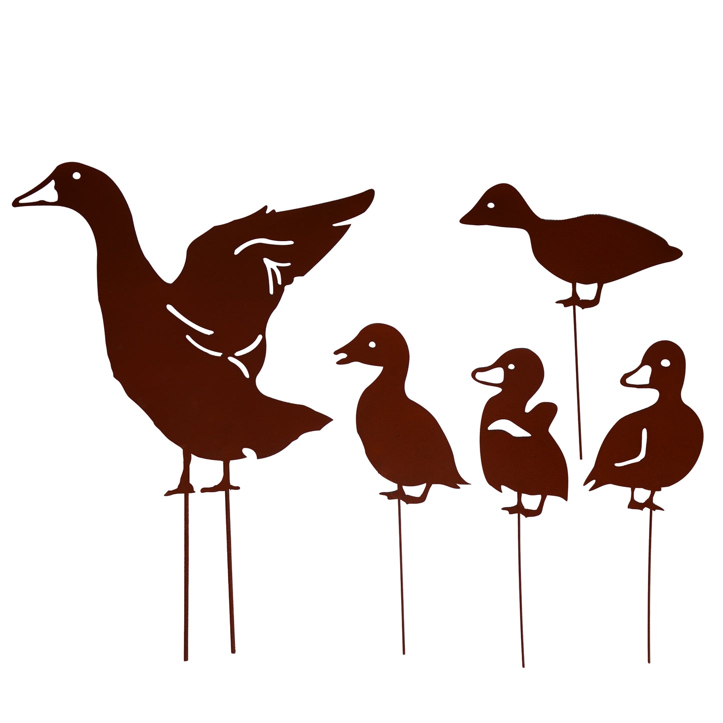 Gartenstecker Entenfamilie im 5er Set