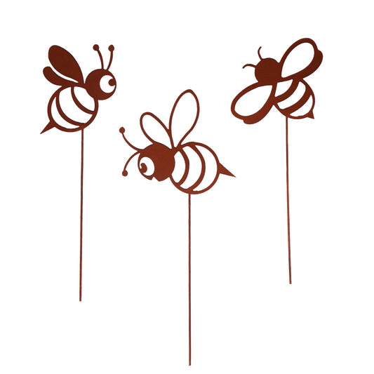 Gartenstecker Bienen - 3er Set