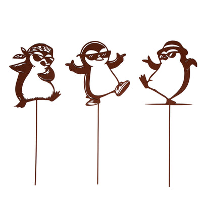 Gartenstecker Pinguine - 3er Set