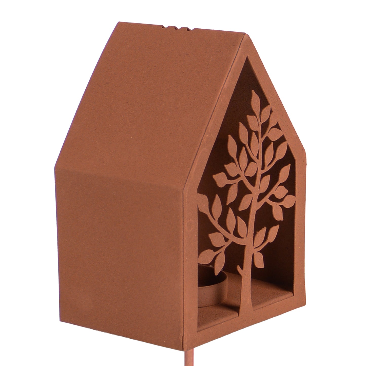 UNUS Lichthaus Garten mit Stab Rost verschiedene Motive