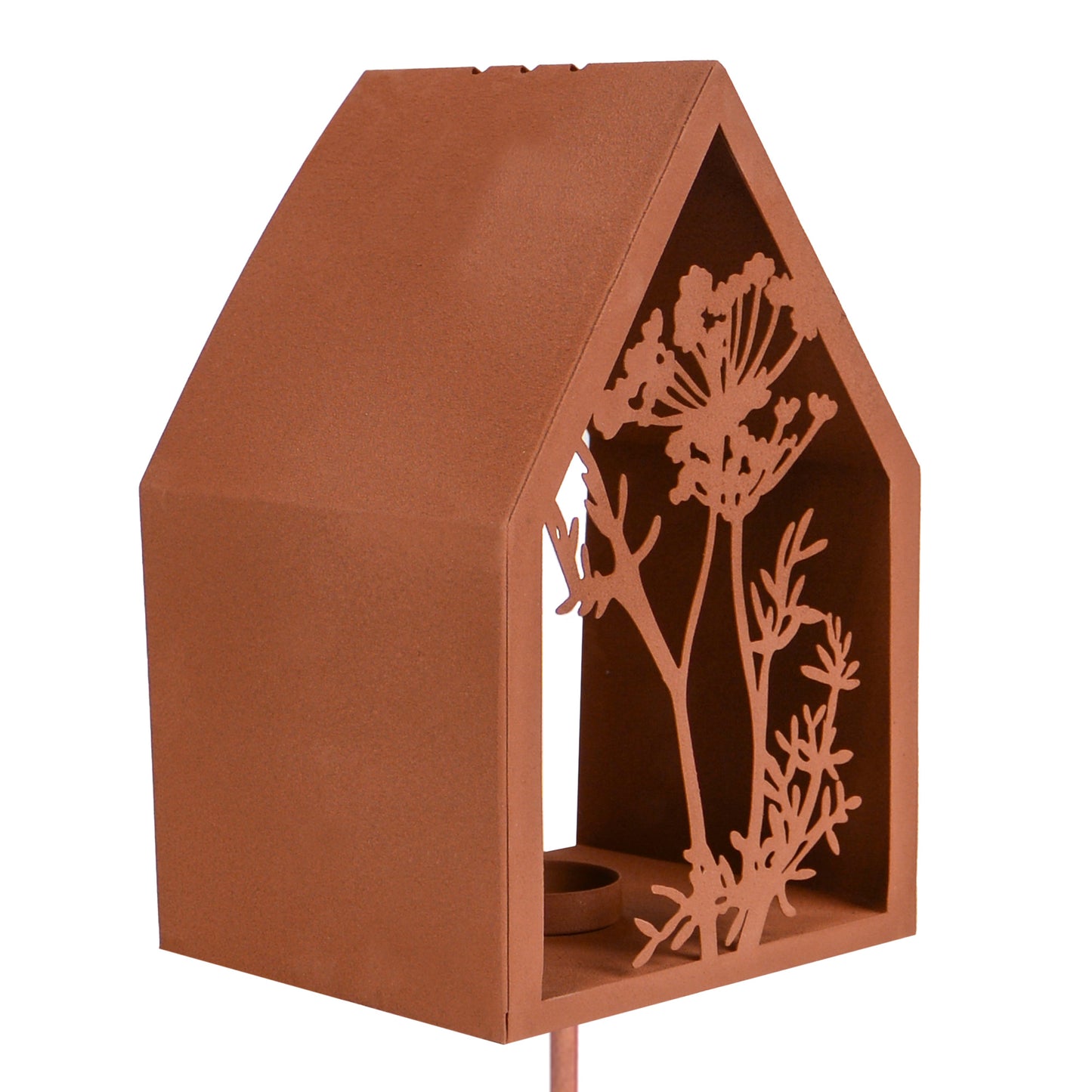 UNUS Lichthaus Garten mit Stab Rost verschiedene Motive
