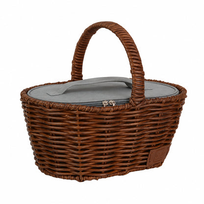 Einkaufskorb inklusive Kühltasche in Rattan-Optik für Kinder