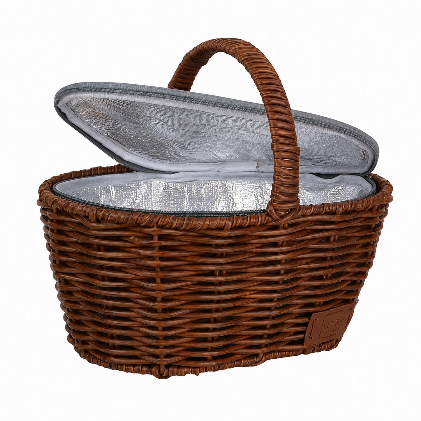 Einkaufskorb inklusive Kühltasche in Rattan-Optik für Kinder