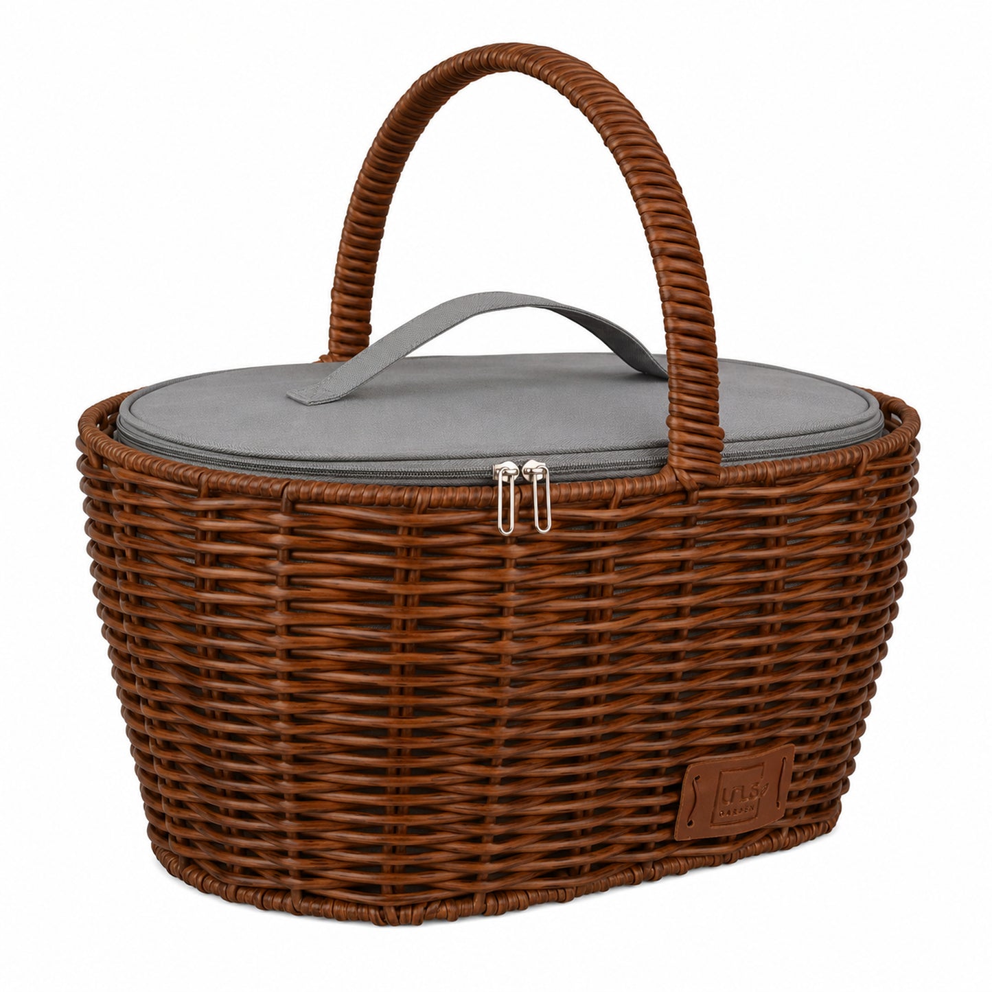 Einkaufskorb inklusive Kühltasche  in Rattan-Optik