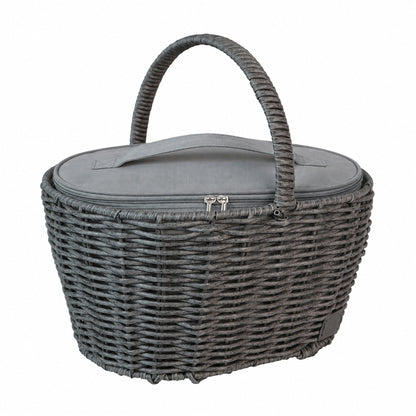 Einkaufskorb inklusive Kühltasche  in Rattan-Optik