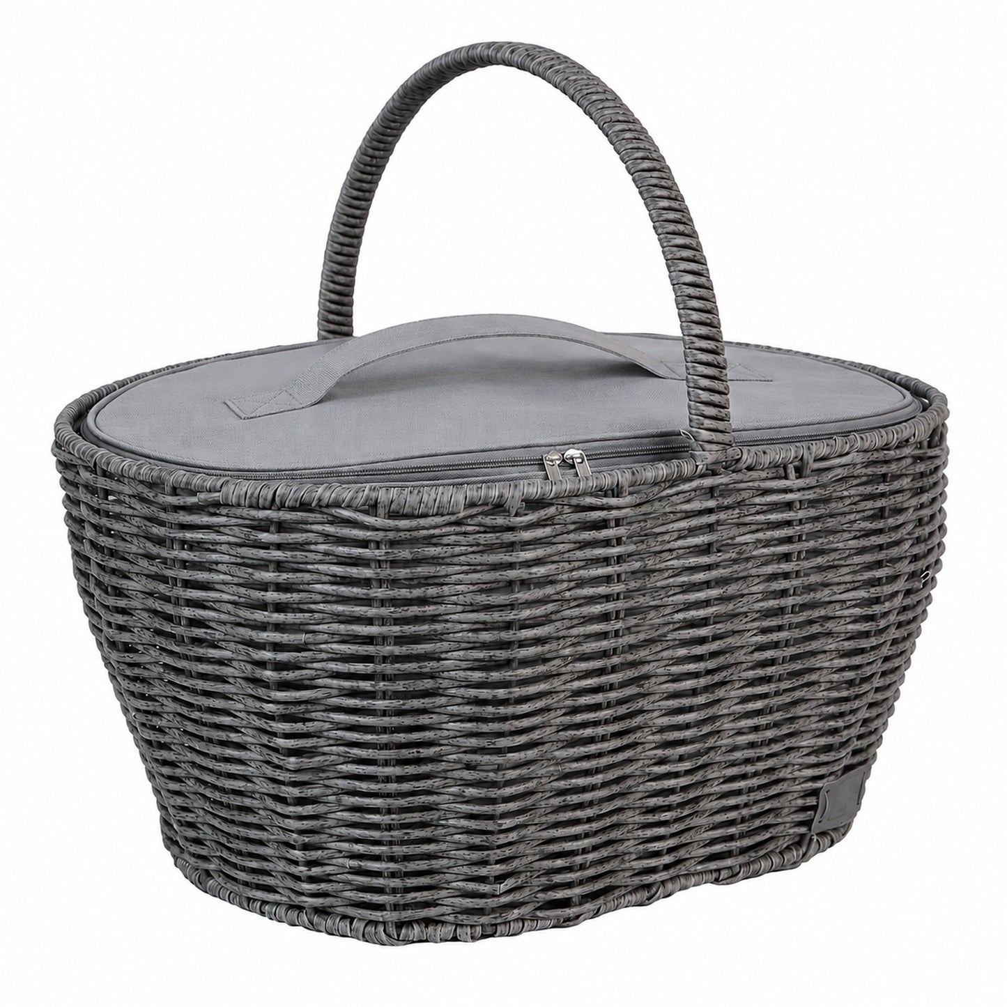Einkaufskorb inklusive Kühltasche  in Rattan-Optik