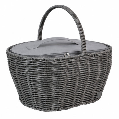 Einkaufskorb inklusive Kühltasche  in Rattan-Optik