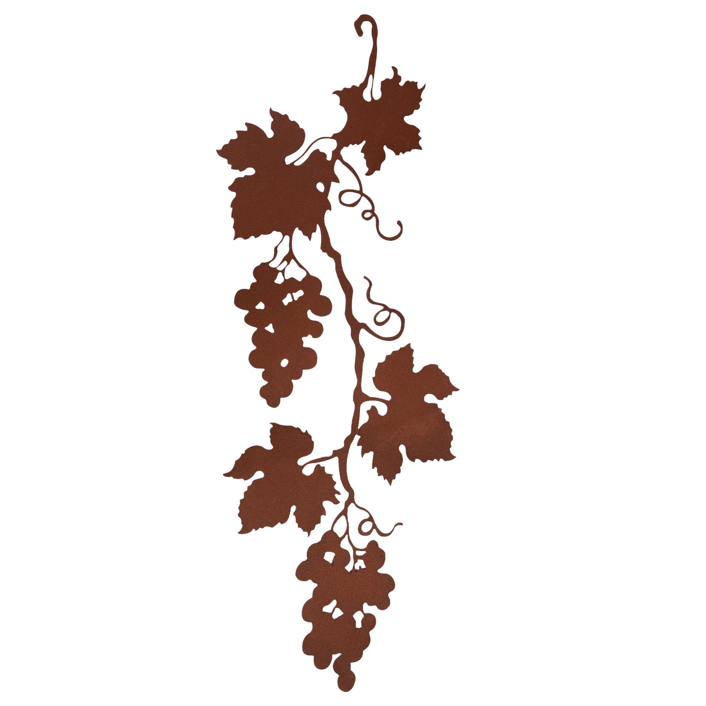 Weinrebe zum hängen in rost und schwarz