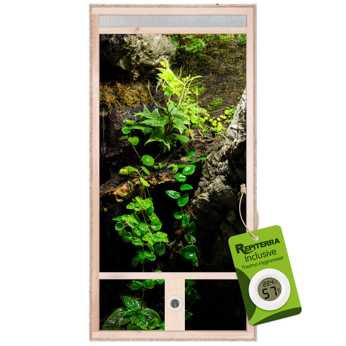 Repiterra Holz Hochterrarium Frontbelüftung 60x120x60 cm