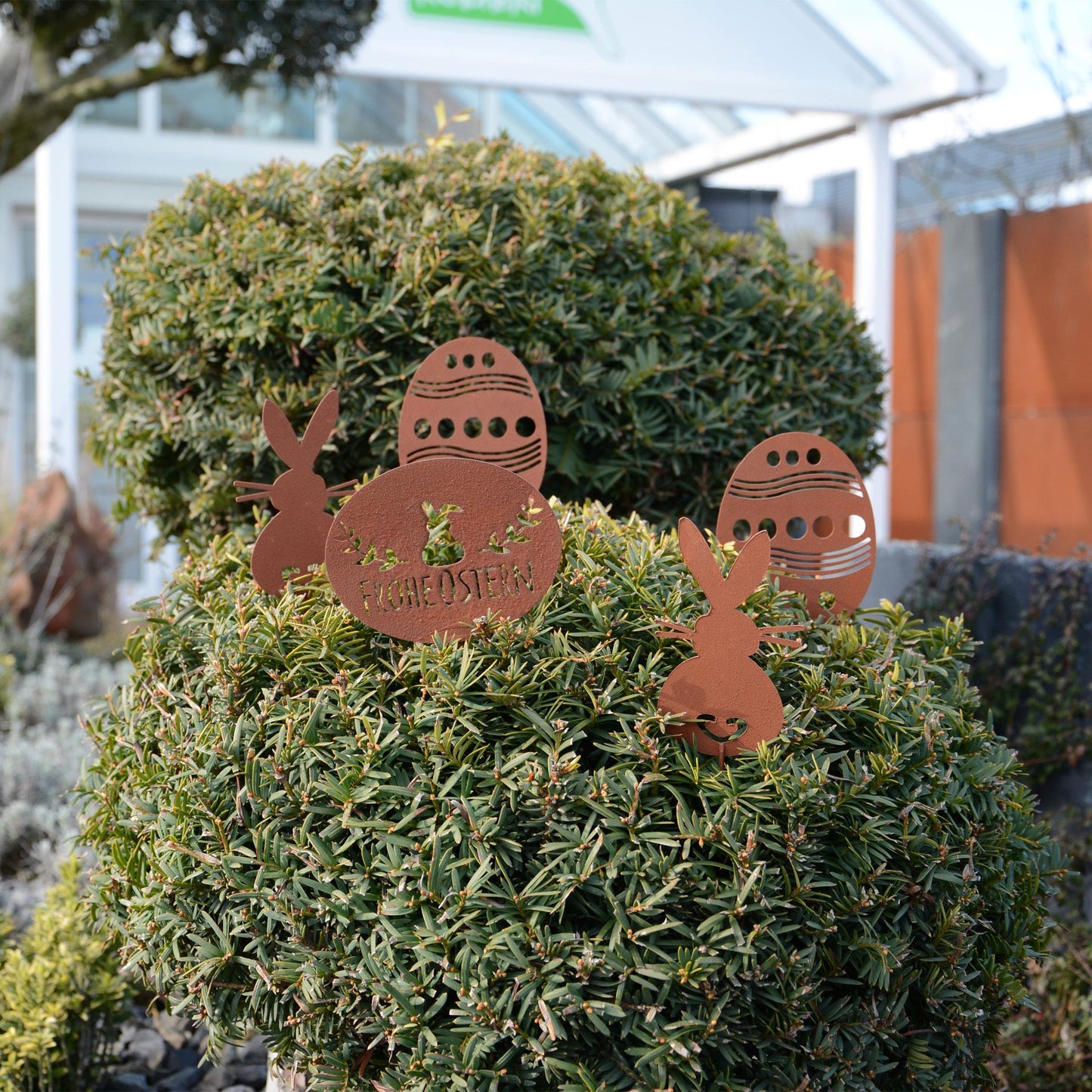 Gartenstecker Rost Ostern 5er Set