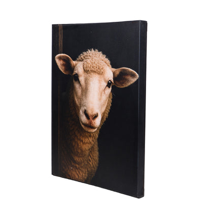 Leinwand Tierportrait Schaf bespannter Keilrahmen