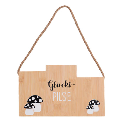 Flaschenhalter Glücks-PILSE - Bambus oder Holz