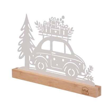 Aufsteller Metall Auto mit Baum