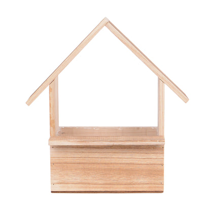 Holzhütte mit Pvc Einsatz geflämmt