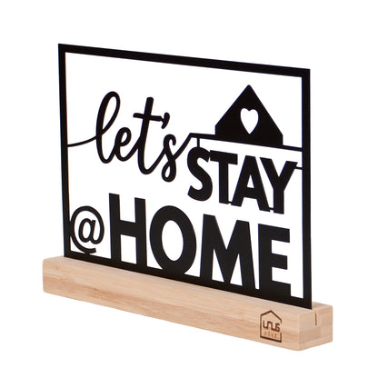 Aufsteller "Lets Stay Home"