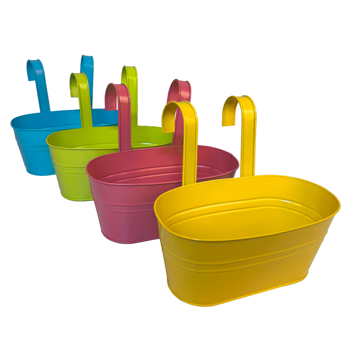 Hängetöpfe & Blumenkästen zum Aufhängen aus Metall – verschiedene Sets & Farben