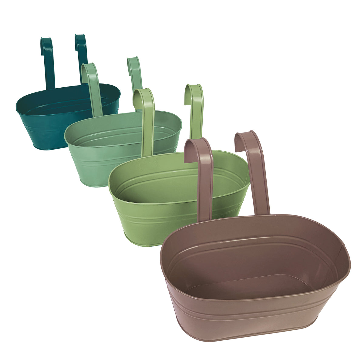 Hängetöpfe & Blumenkästen zum Aufhängen aus Metall – verschiedene Sets & Farben