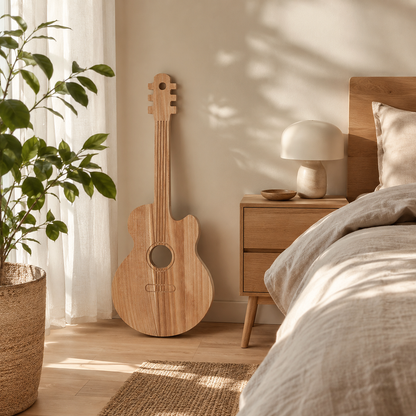 Holzgitarre "Gustav" in Natur