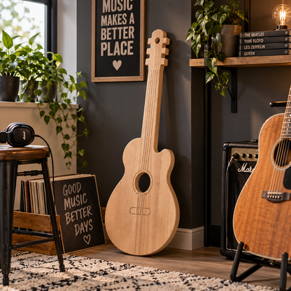 Holzgitarre "Gustav" in Natur