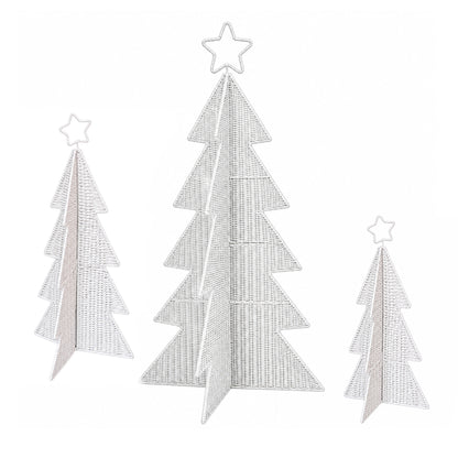 Aufsteller Tannenbaum Olaf Papiergeflecht Grün oder Weiß