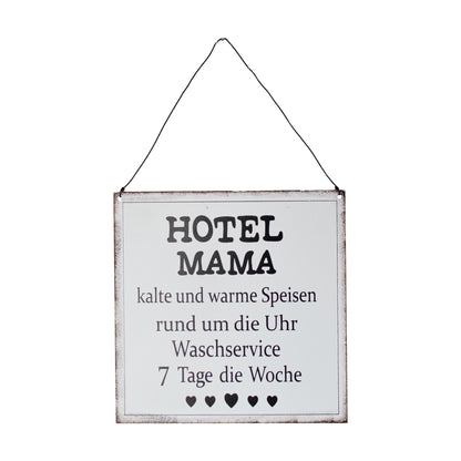 Metallschild Hotel Mama