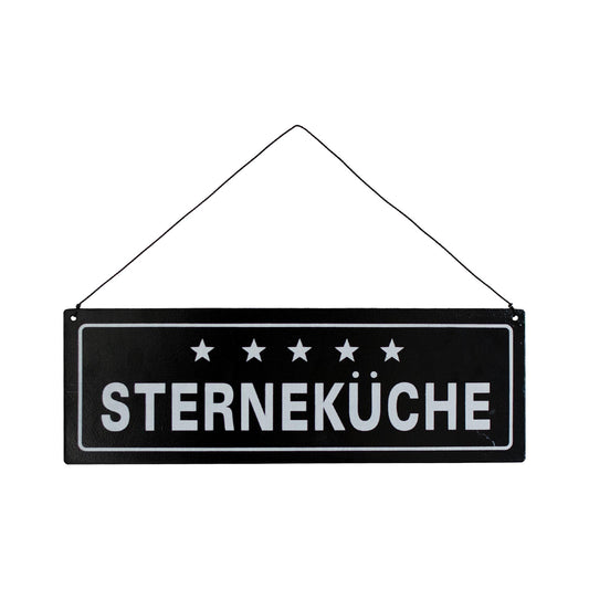 Metallschild Sterneküche #1