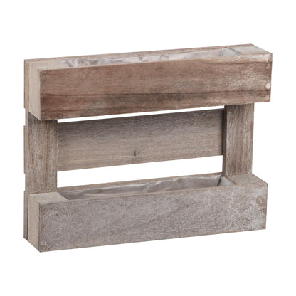 Paletten Holz m Kästen Kunststoffeinsatz