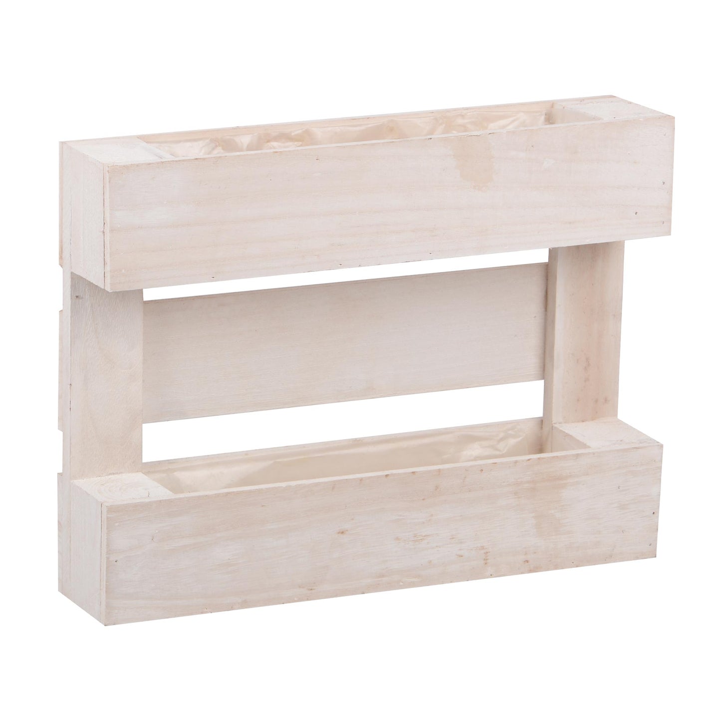 Paletten Holz m Kästen Kunststoffeinsatz
