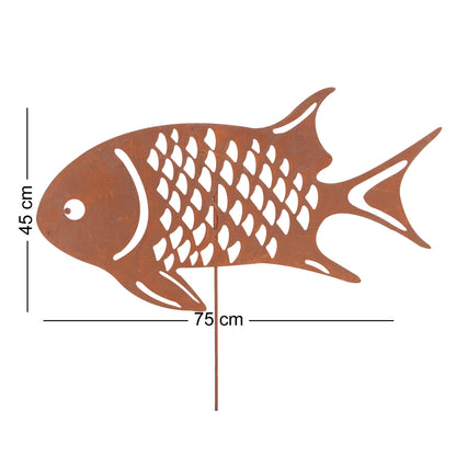 Roststecker Fische 3er Set groß