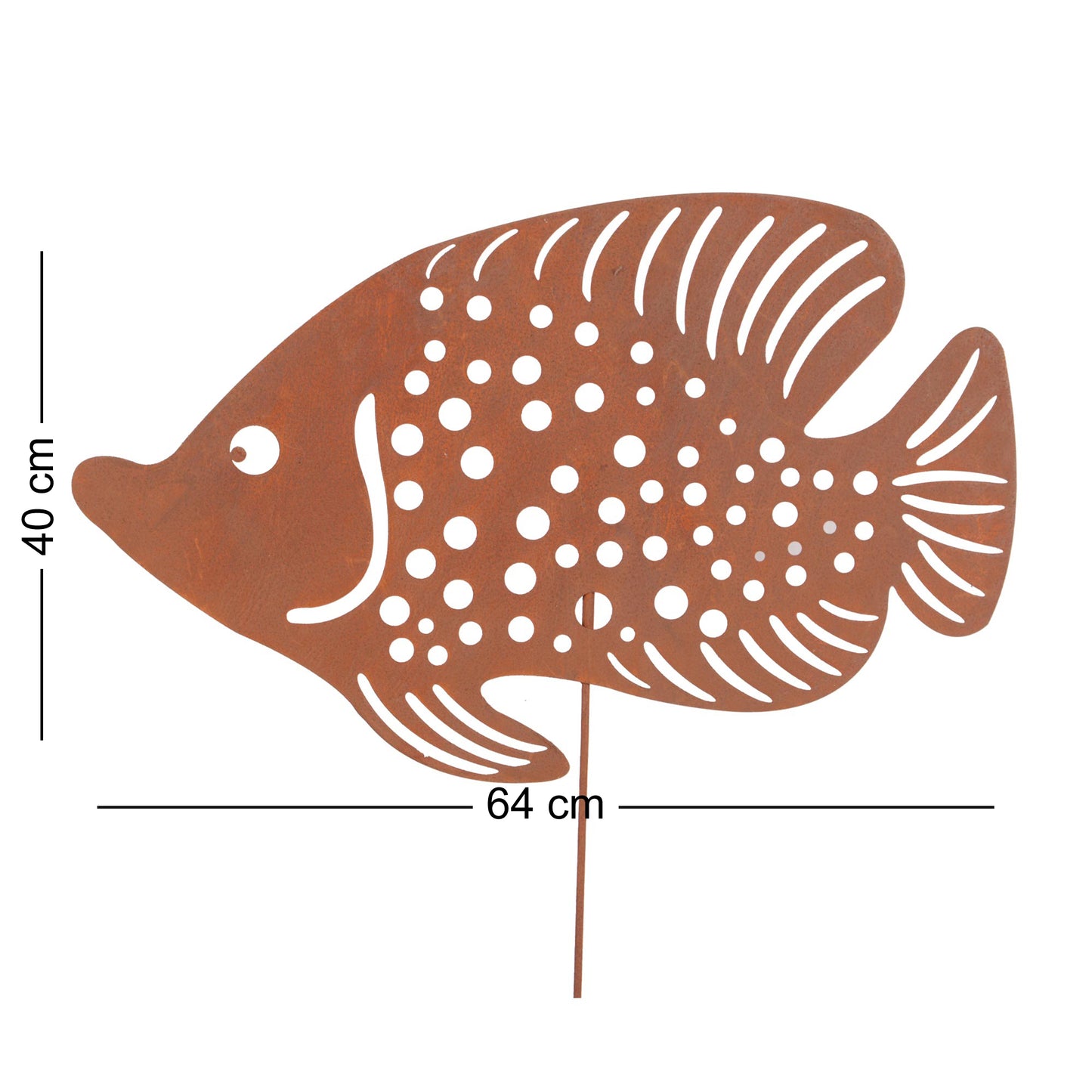 Roststecker Fische 3er Set groß