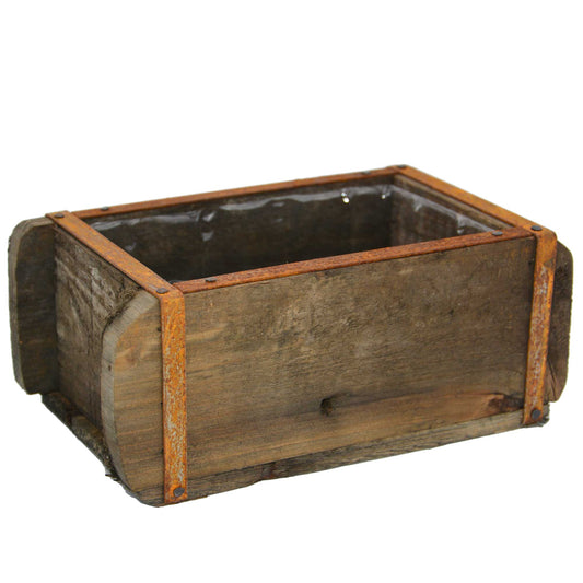 Pflanztopf Ziegelform aus Holz Natur