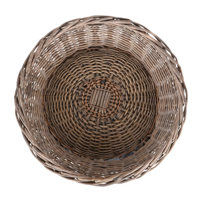 Katzenkörbchen, Katzenkorb, Katzenturm aus Rattan in Grau
