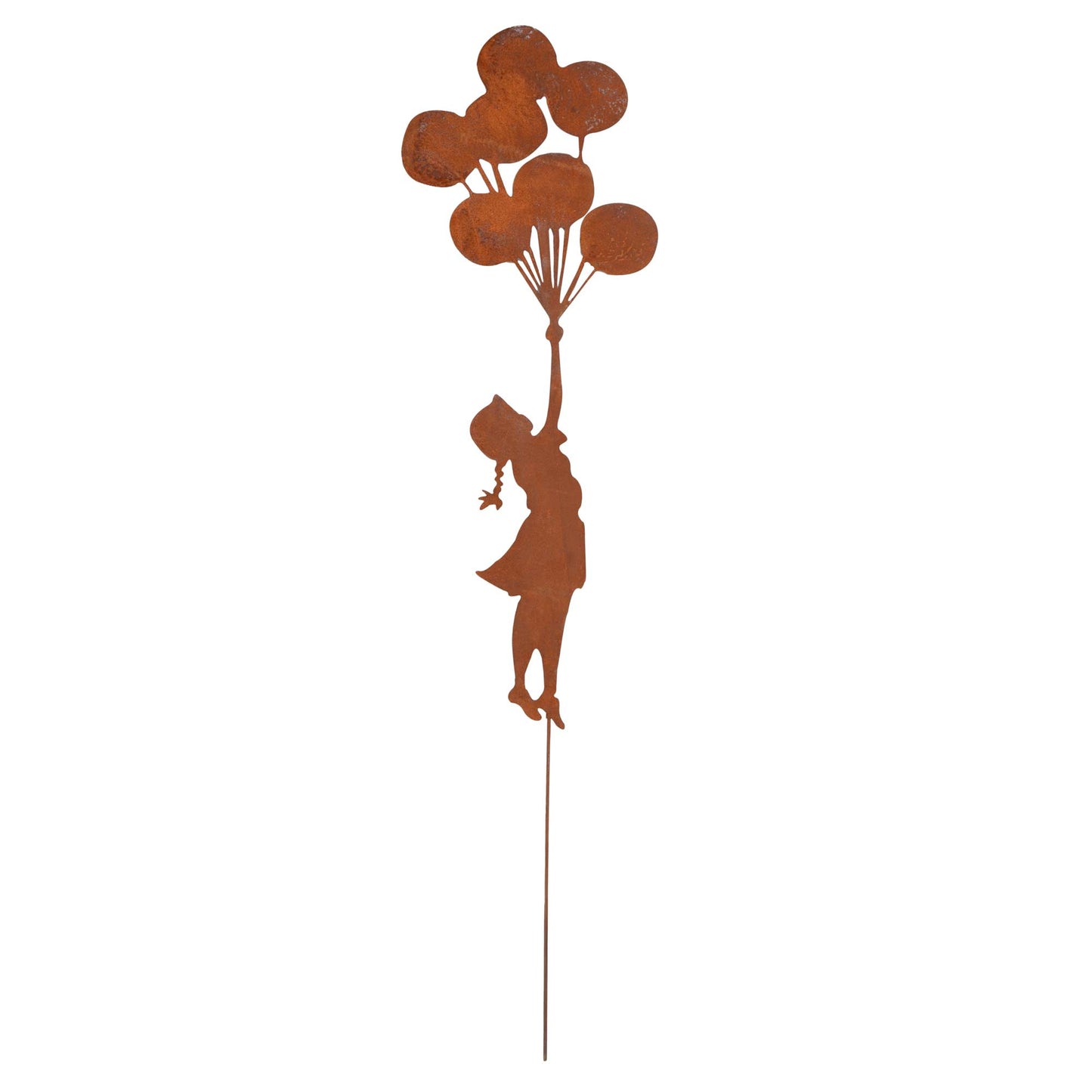 Roststecker Mädchen mit Ballons groß