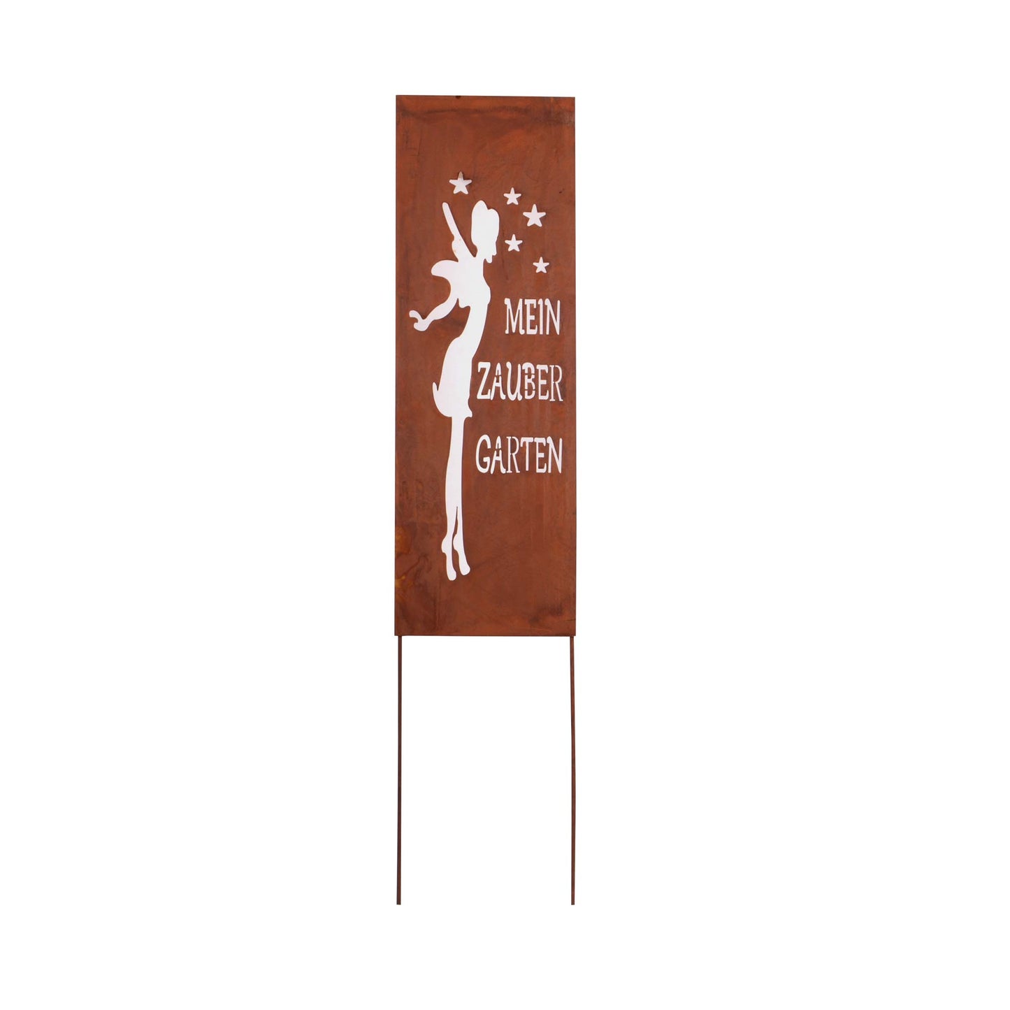 Roststecker Schild Zaubergarten schmal