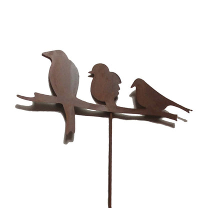 Stecker Zink 3 Vögel Rost